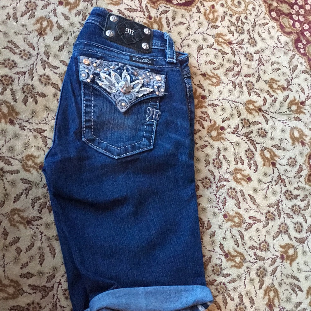 Miss Me Jean Bermuda Shorts! Size 14 Kids